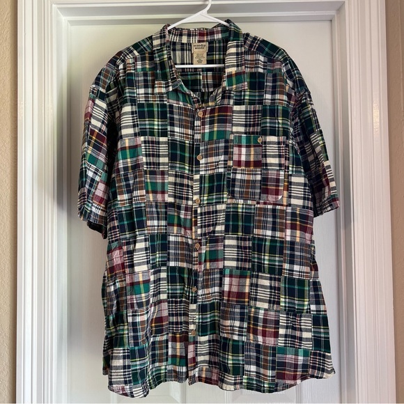 Scandia Woods Shirts Scandinavian Woods Patch Madras Short Sleeve